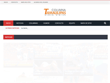 Tablet Screenshot of columnatamaulipas.com